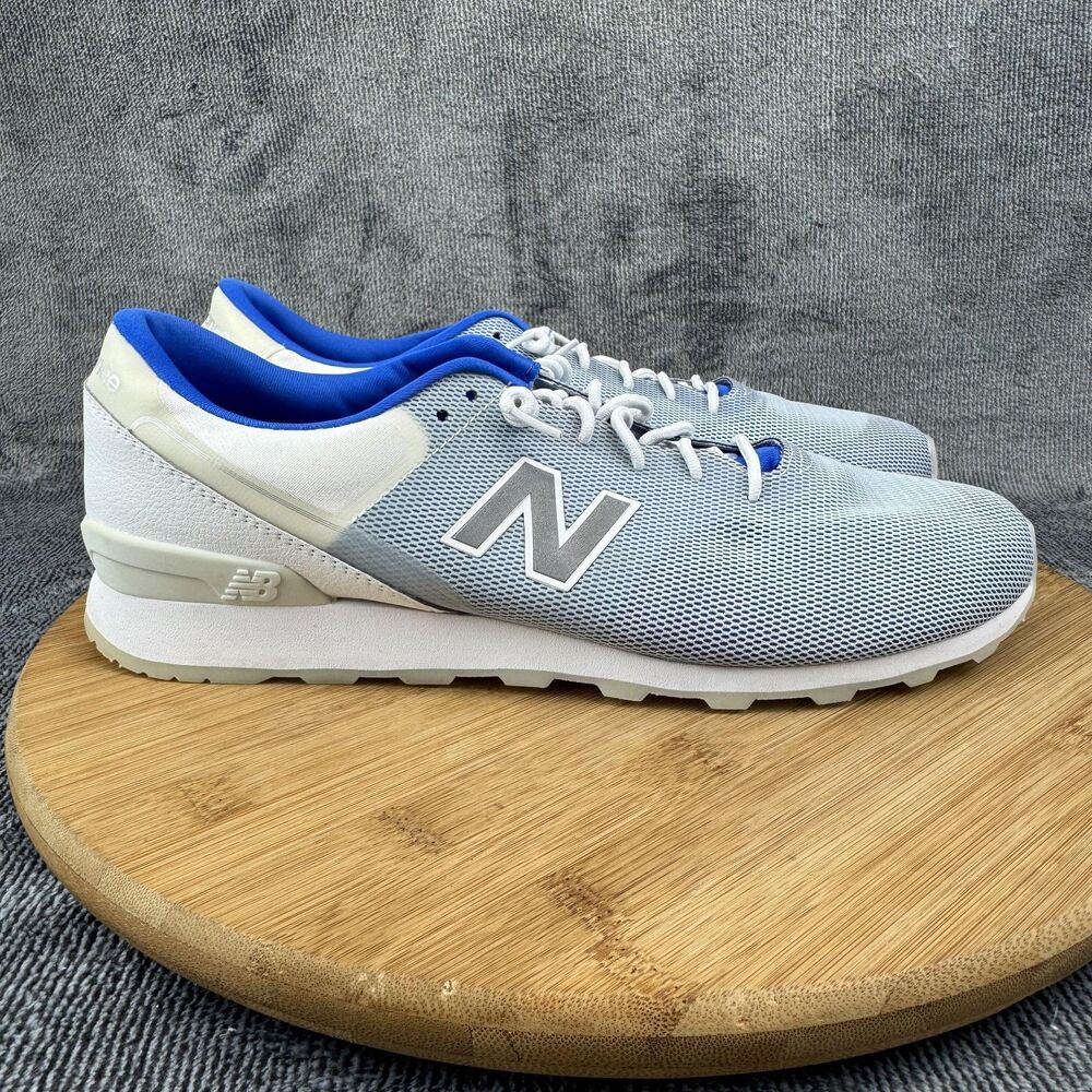 New Balance 696 Shoes Womens Size 10 Gray White Blue Running Training Sneakers